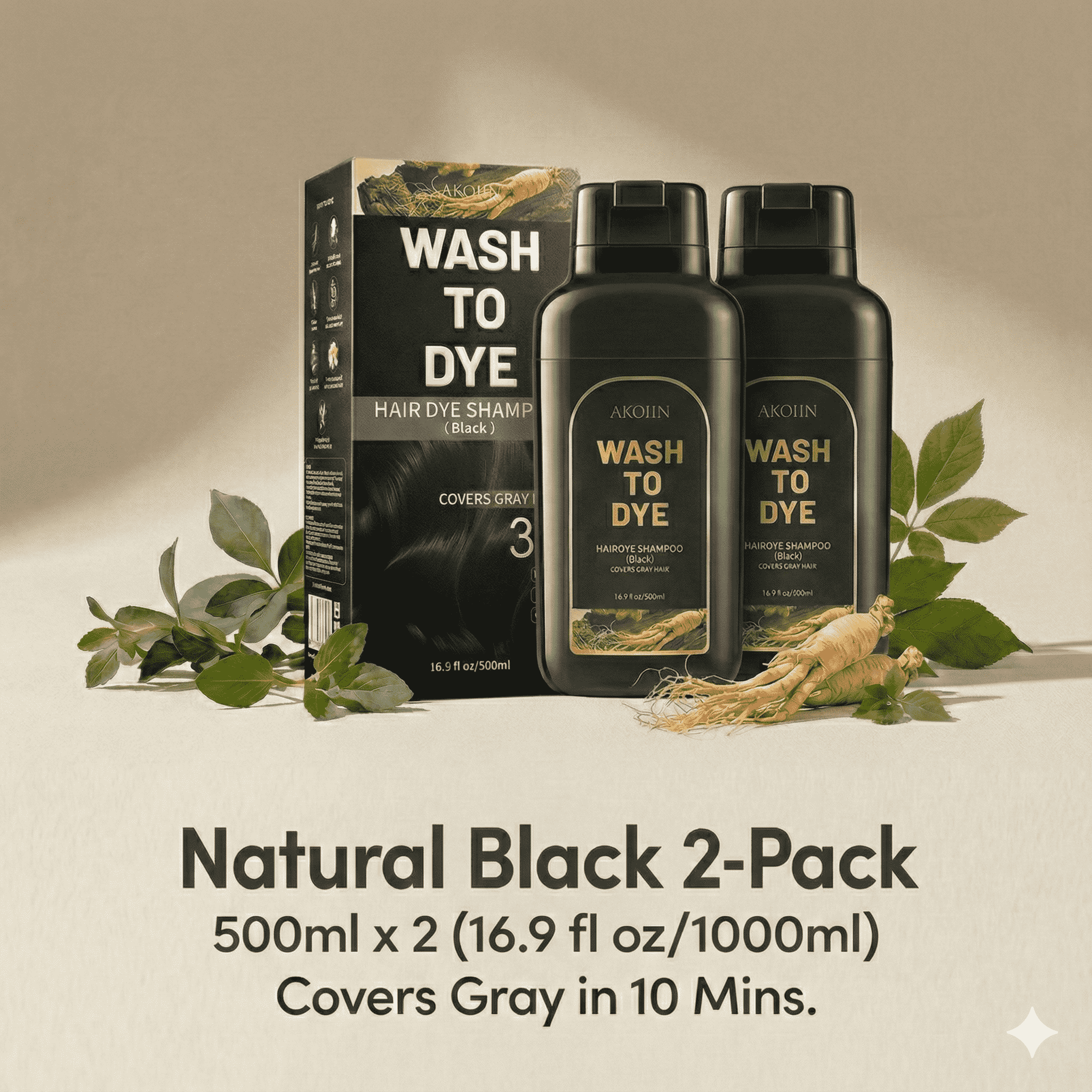 10 - Min Instant Dye Shampoo - Akoiin Care