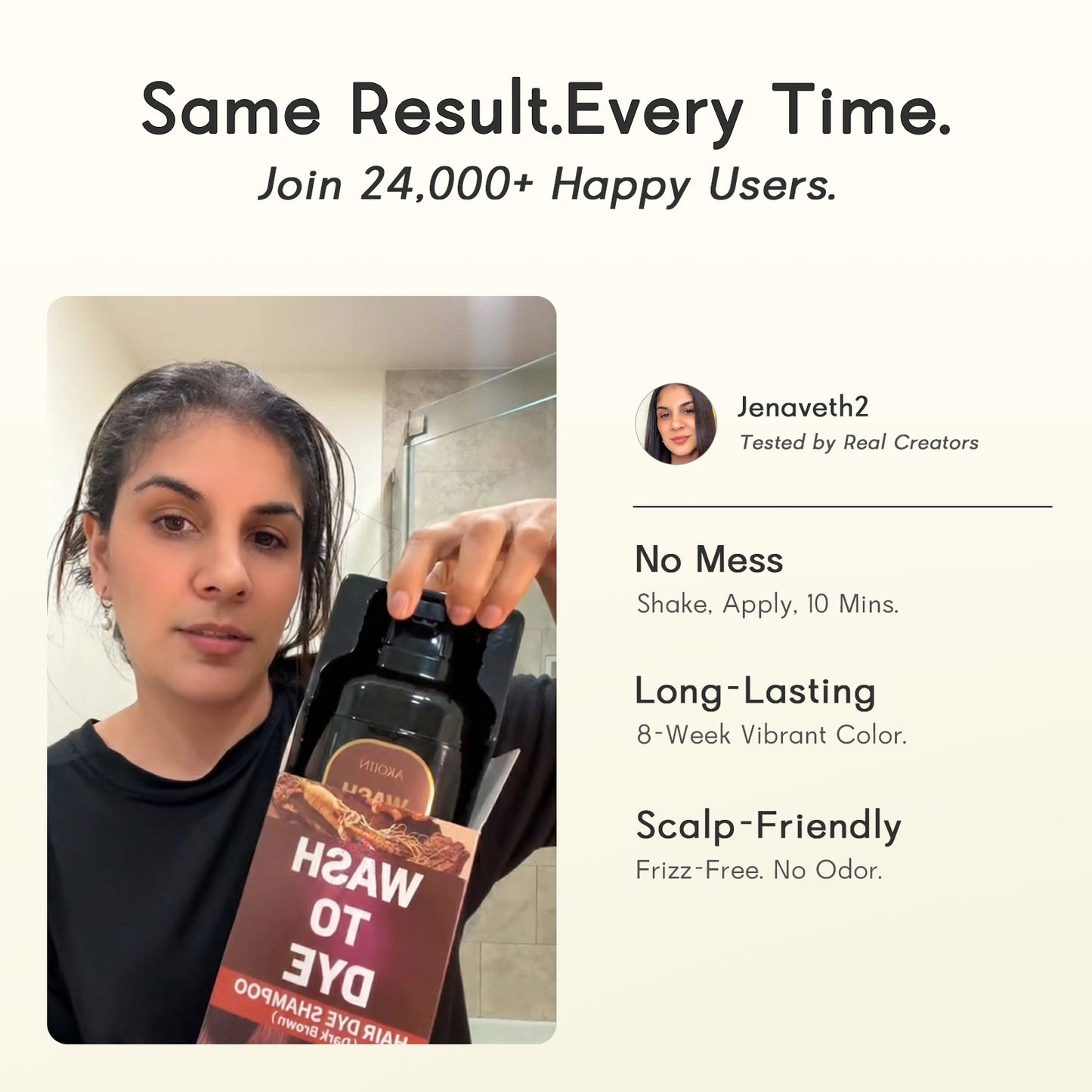 Fast-Acting Hair Dye Shampoo