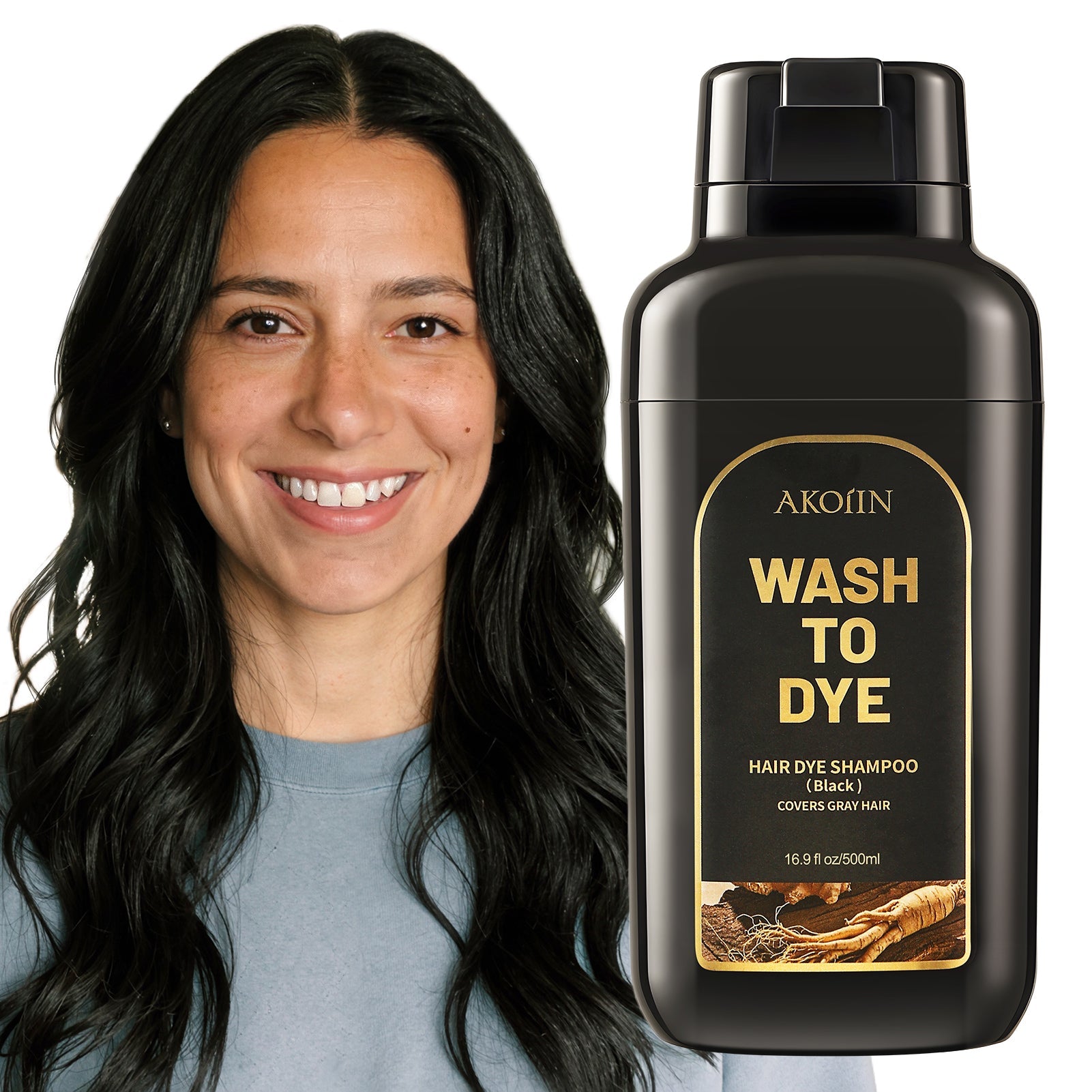 Fast - Acting Hair Dye Shampoo - Akoiin Care